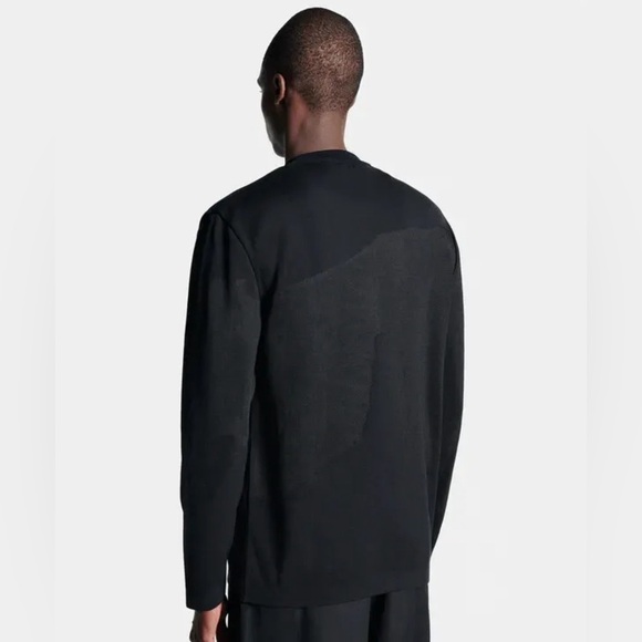 NWOT LGN Louis Gabriel Nouchi PULL JACQUARD EFFET SUEUR Black Sweater Sz S $495 - Picture 6 of 16